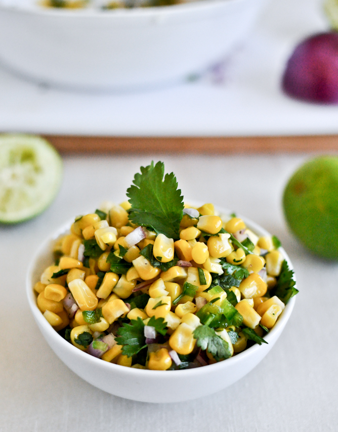 Simple Summer Chip & Dip Recipes: Just Like Chipotle Corn Salsa 