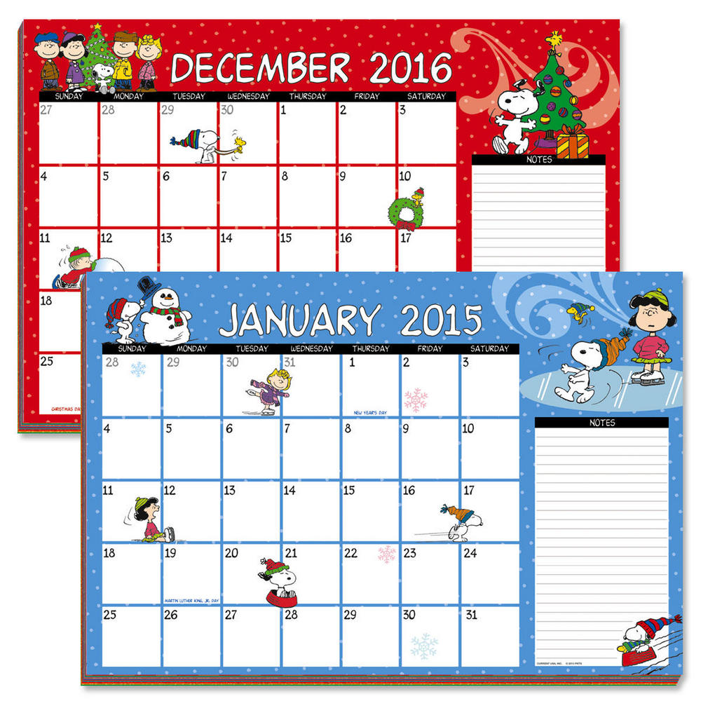 peanuts calendar Current Blog