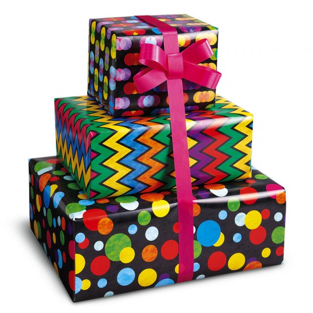 contrasting-colors-wrapping-paper