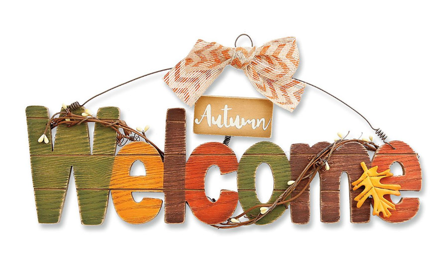 Autumn Welcome sign by Current Catalos