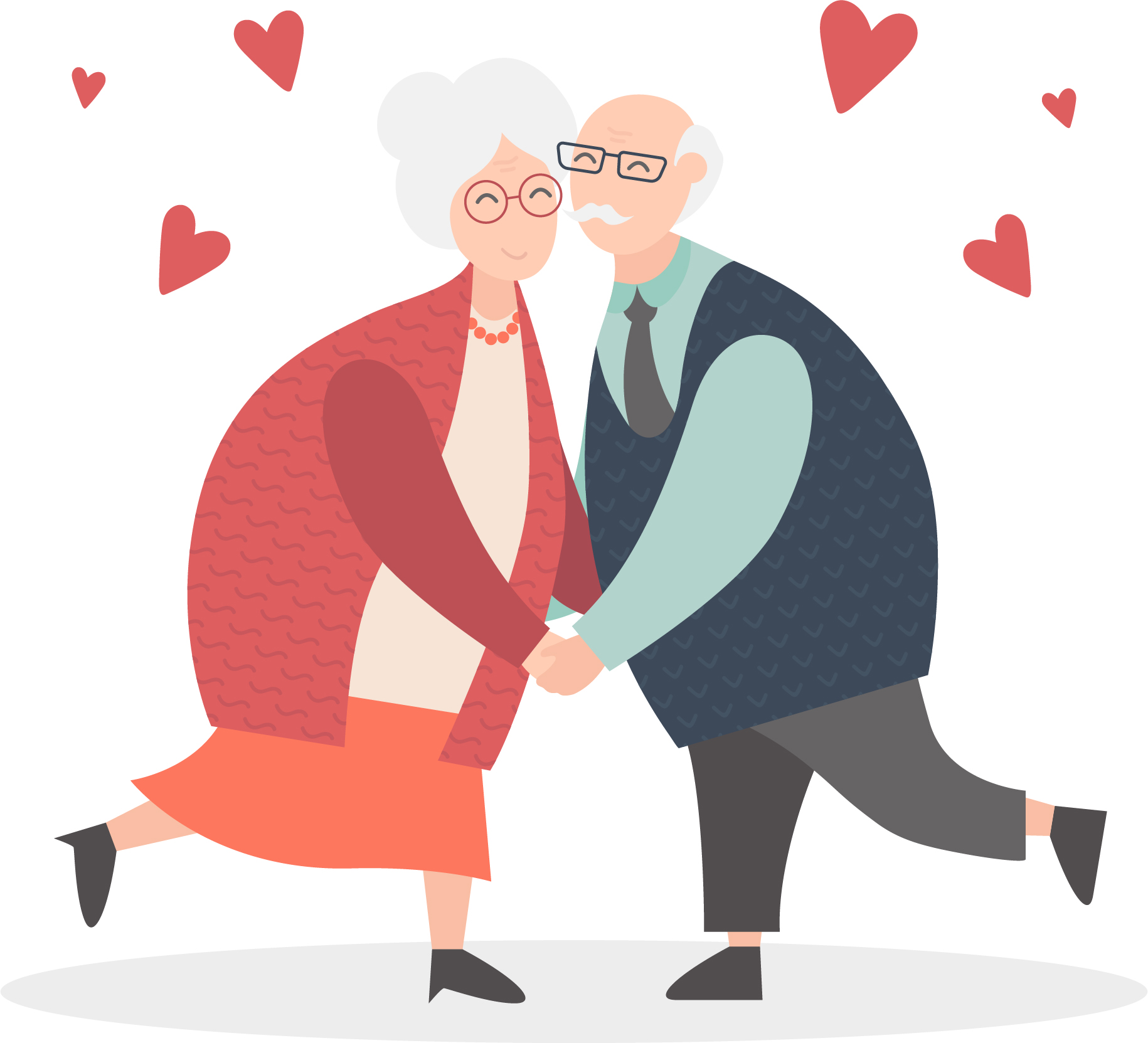 Grandma and grandpa making love