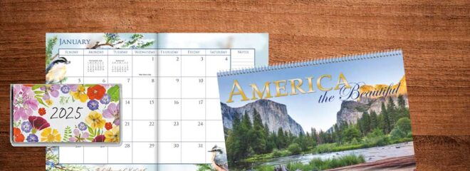 Desk calendars, wall calendars, and pocket calendars at Current Catalog