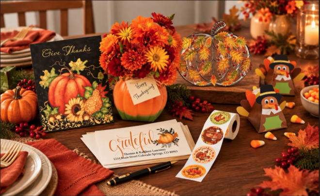 Cozy Thanksgiving decor, grateful greeting cards and gifts at Current Catalog